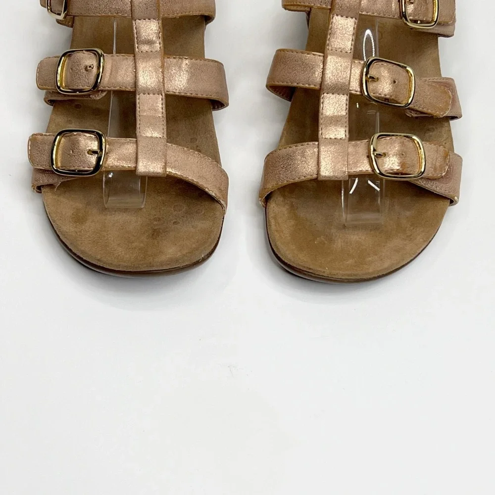 VIONIC 9 Adjustable Pink Slide Sandals - Misa Summer Vacation Open Toe‎ Casual
